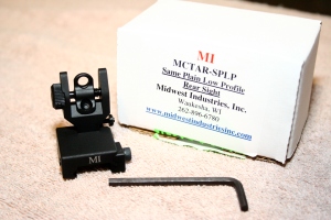 Midwest Industries MCTAR-SPLP Flip Up Rear Sight Locking